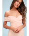 Song of Love Blush Pink Off-the-Shoulder Maxi Dress